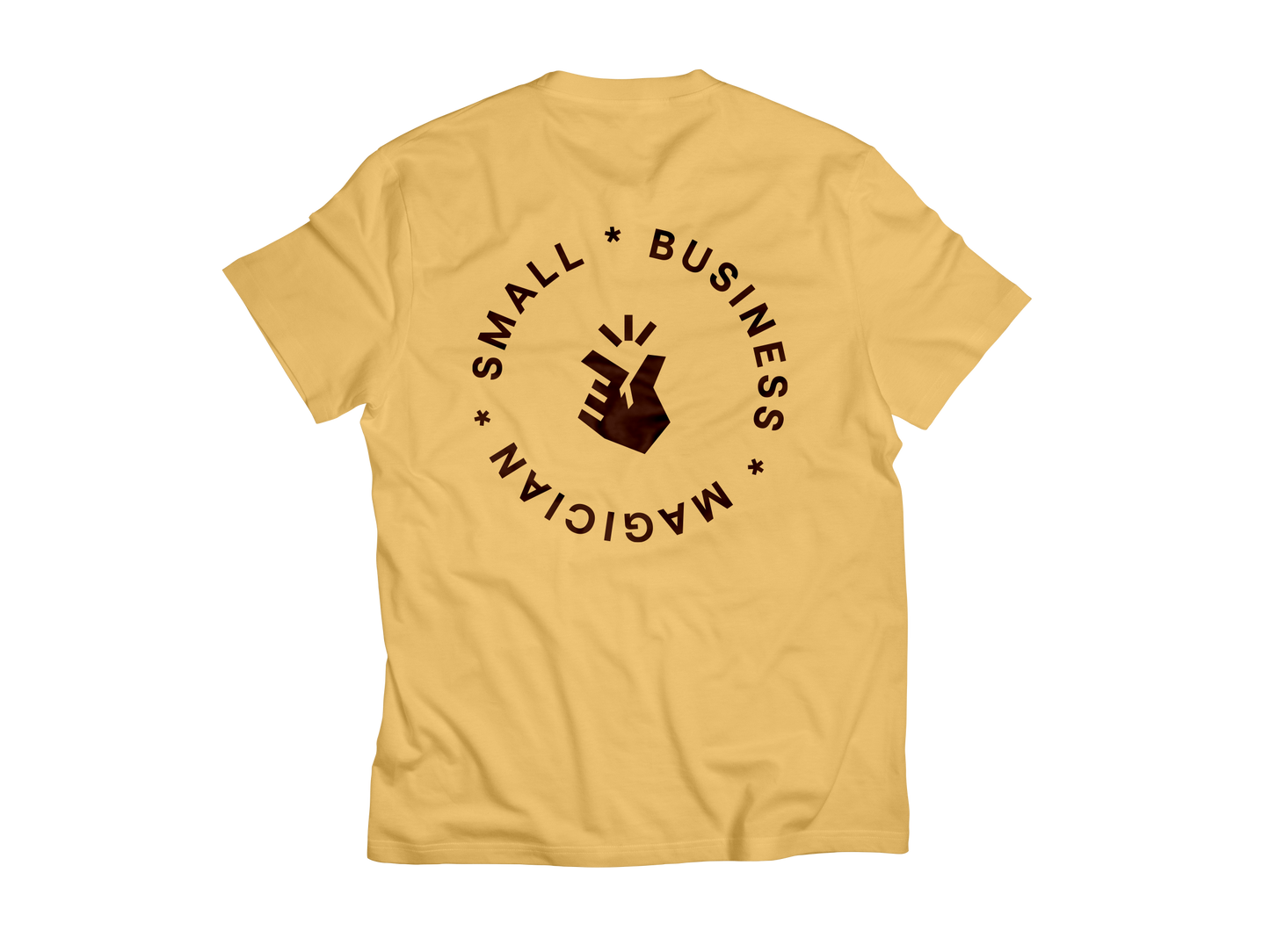 "Small Business Magician" Tee - Banana Cream